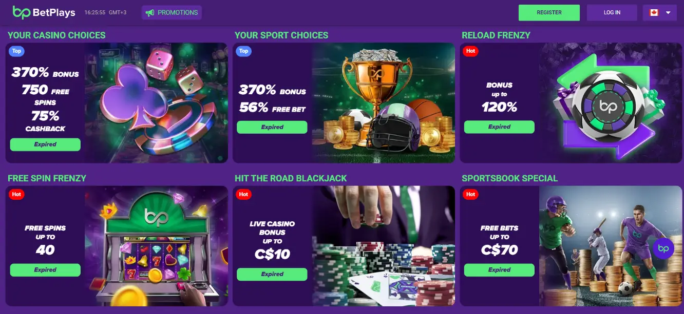 BetPlays Casino Promotions
