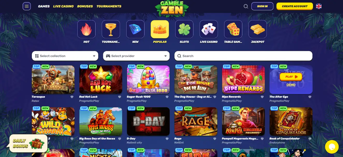 Gamblezen Casino Games Collection