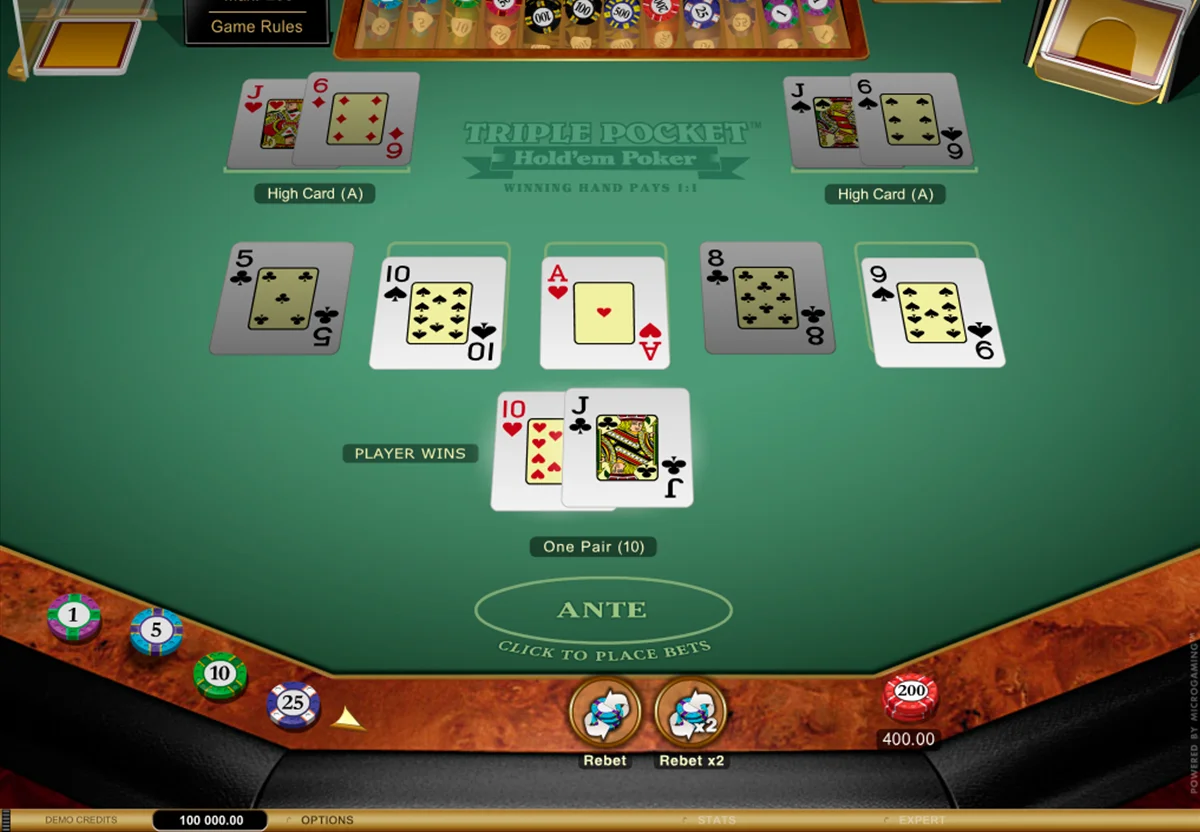 triple pocket holdem poker microgaming.png
